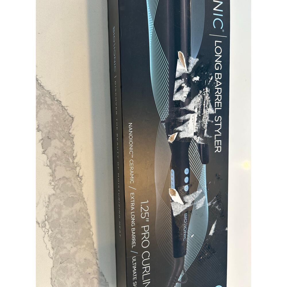Bio Ionic Long Barrel Curling Iron 1.25 Inch Pro Styler for Loose Waves - Picture 5 of 8